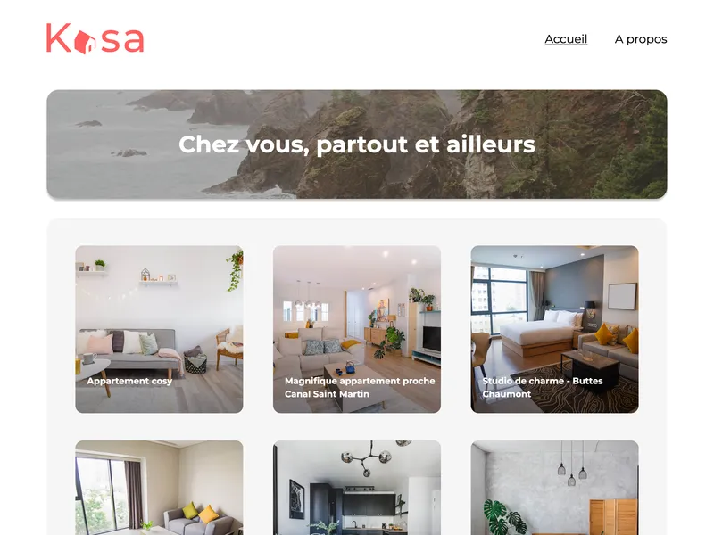 OpenClassrooms projet 11 Kasa
